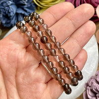 Smoky Quartz 6mm Beaded bracelet