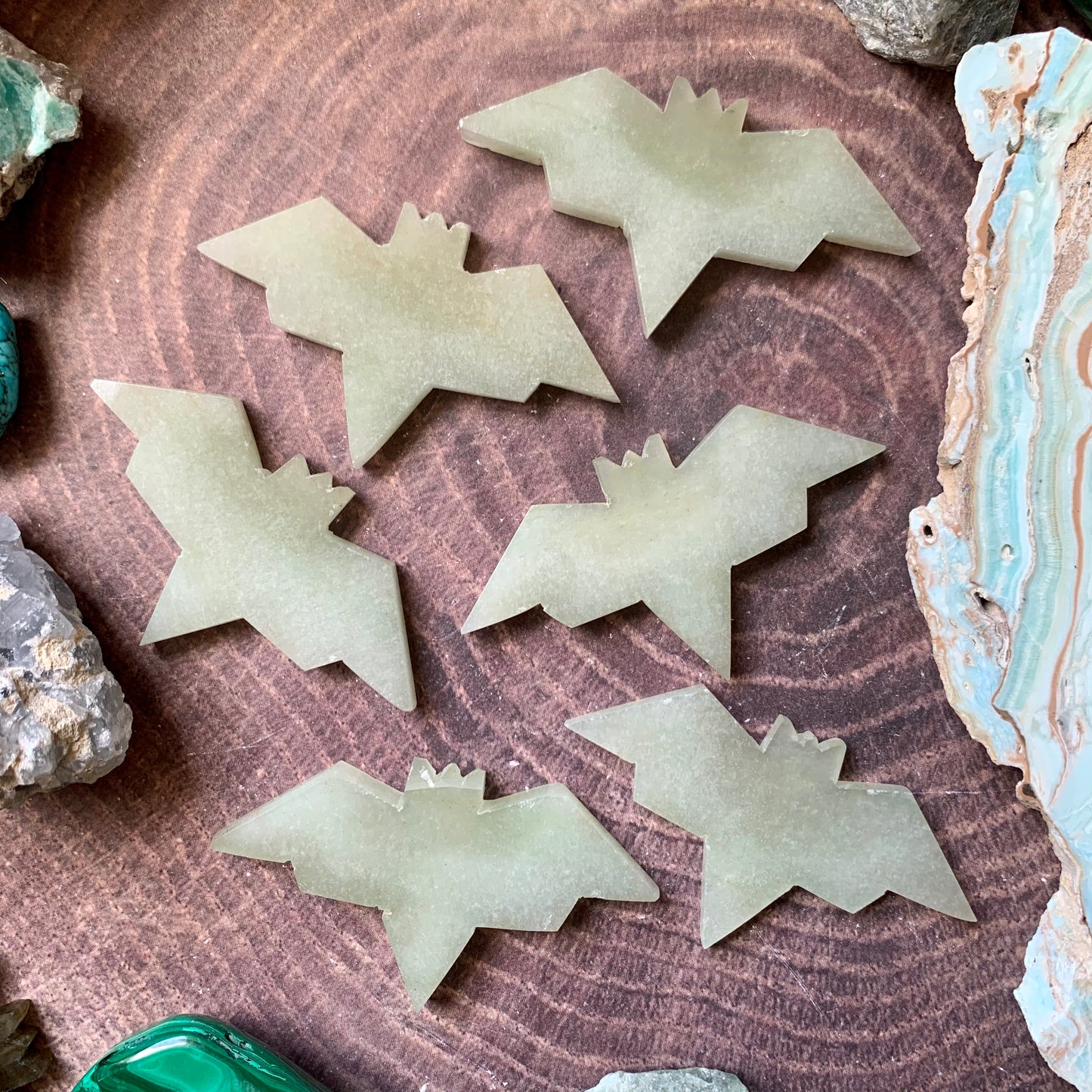 Green Aventurine Bat