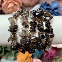 Smoky Quartz Chip Bead Bracelet