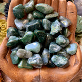Moss Agate Tumbled Stone