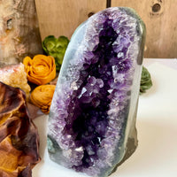 Dark Purple Amethyst Geode 3.4 lb