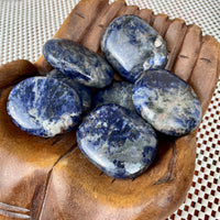 Sodalite Polished Palm Stone