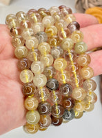 Rutilated Quartz 8mm Beaded bracelet