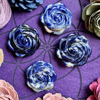 Sodalite Flower Carving
