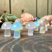 Mini Carved Mushroom (Choose Stone)