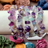 Fluorite Chip Bead Bracelet