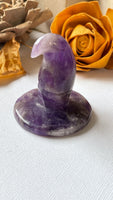 Amethyst Witch Hat Carving