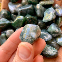 Moss Agate Tumbled Stone