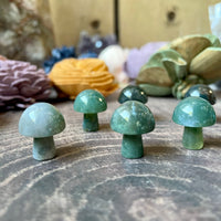 Mini Carved Mushroom (Choose Stone)