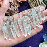 Lemurian Quartz Pendant Necklace