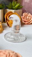 Clear Quartz Witch Hat Carving