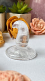 Clear Quartz Witch Hat Carving