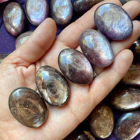 Gem Lepidolite Polished Small Palm Stone
