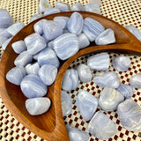 Blue Lace Agate Tumbled Stone