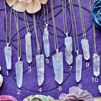 Lemurian Quartz Pendant Necklace