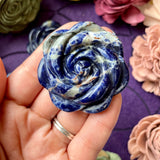 Sodalite Flower Carving