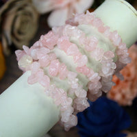 Rose Quartz Chip Bead Bracelet