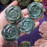 Bloodstone Flower Carving