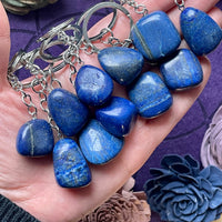 Lapis Lazuli Tumble Stone Keychain
