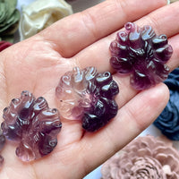 Fluorite Nine Tail Fox Carving