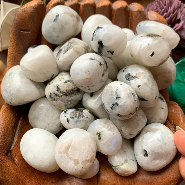 Rainbow Moonstone Tumbled Stone