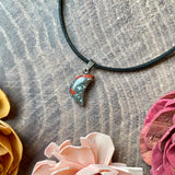 Small Bloodstone Moon Necklace