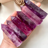 Magenta Purple Fluorite Tower Point