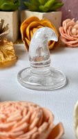 Clear Quartz Witch Hat Carving