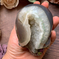 Druzy Agate Skull 1.2 lb