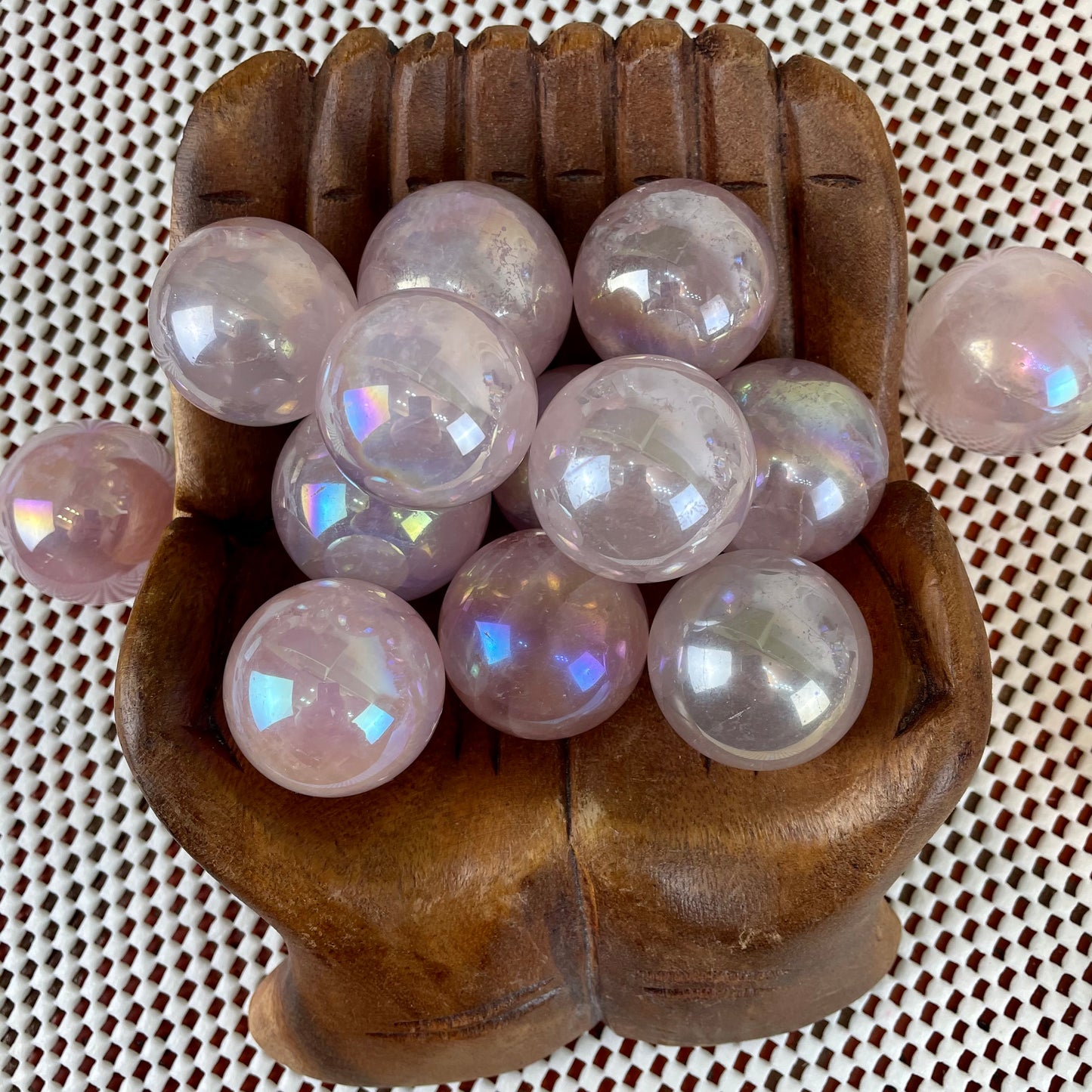 Angel Aura Rose Quartz Sphere