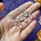 Rose Quartz Sterling Silver Necklace