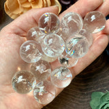 Clear Quartz Small Sphere with Rainbows