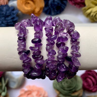 Amethyst Chip Bead Bracelet
