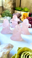 Rose Quartz Ghost Carving