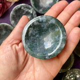 Moss Agate Small Round Bowl
