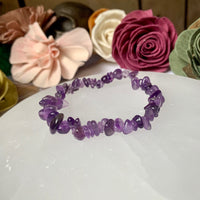 Amethyst Chip Bead Bracelet
