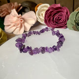 Amethyst Chip Bead Bracelet