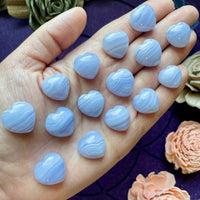 Small Blue Lace Agate Heart