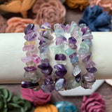 Fluorite Chip Bead Bracelet