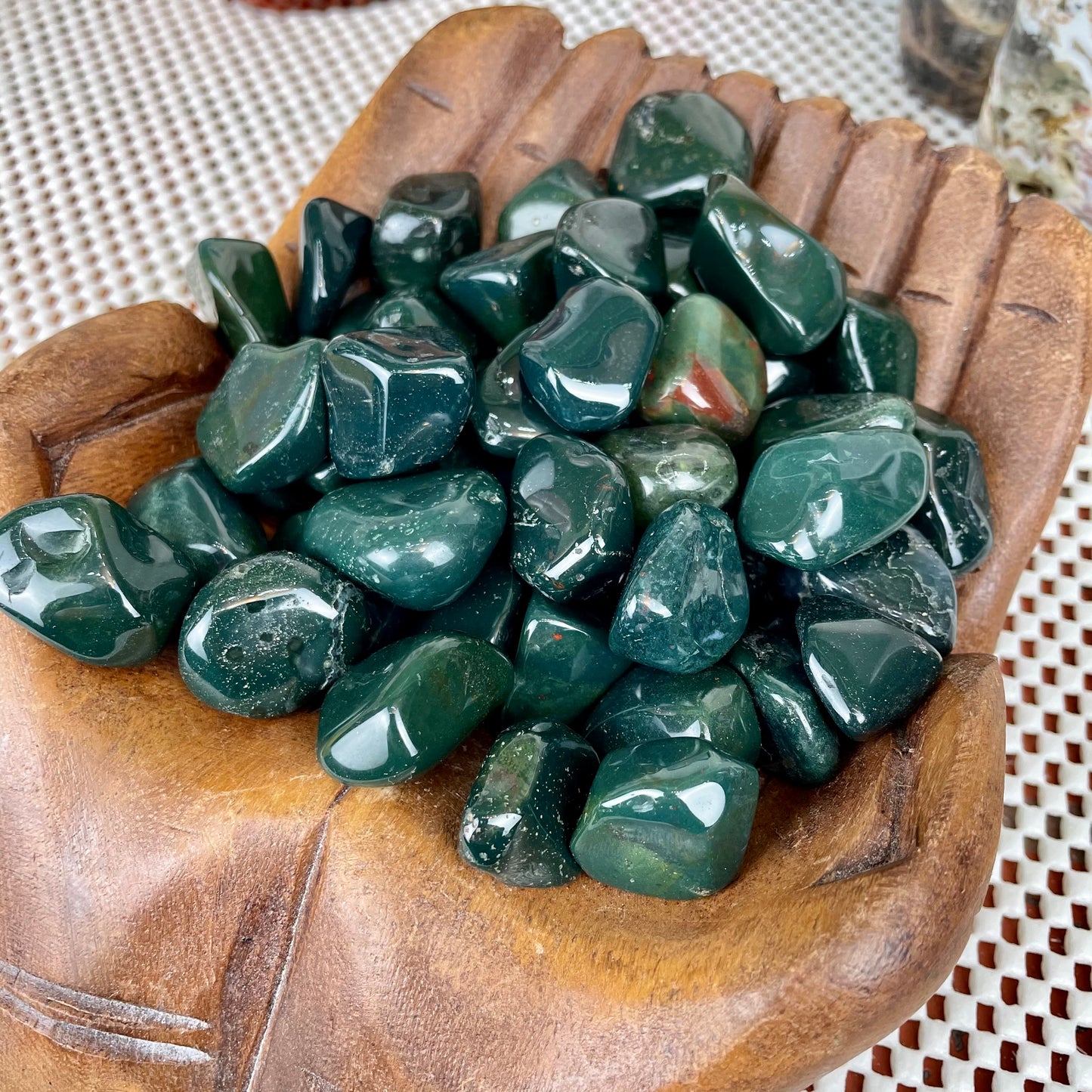 Bloodstone Tumbled Stone