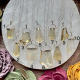 Sterling Silver Natural Citrine Freeform Necklace