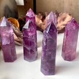 Magenta Purple Fluorite Tower Point
