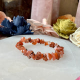Carnelian Chip Bead Bracelet