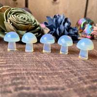 Mini Carved Mushroom (Choose Stone)
