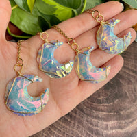 Aura Opalite Moon Necklace