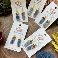 Blue Kyanite Dangling Earrings