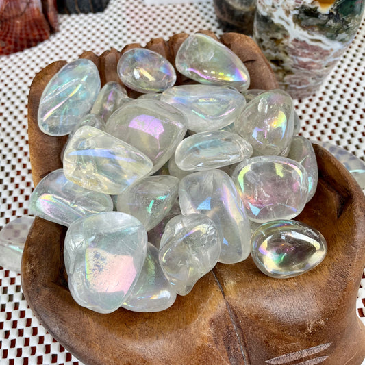 Angel Aura Quartz Tumbled Stone