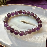 Amethyst 8mm Beaded bracelet