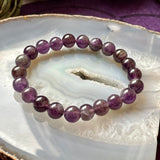 Amethyst 8mm Beaded bracelet