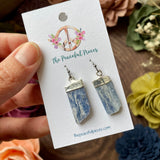 Blue Kyanite Dangling Earrings